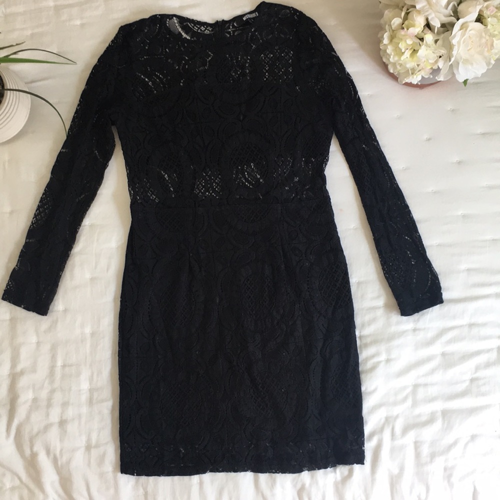 Lace black dress